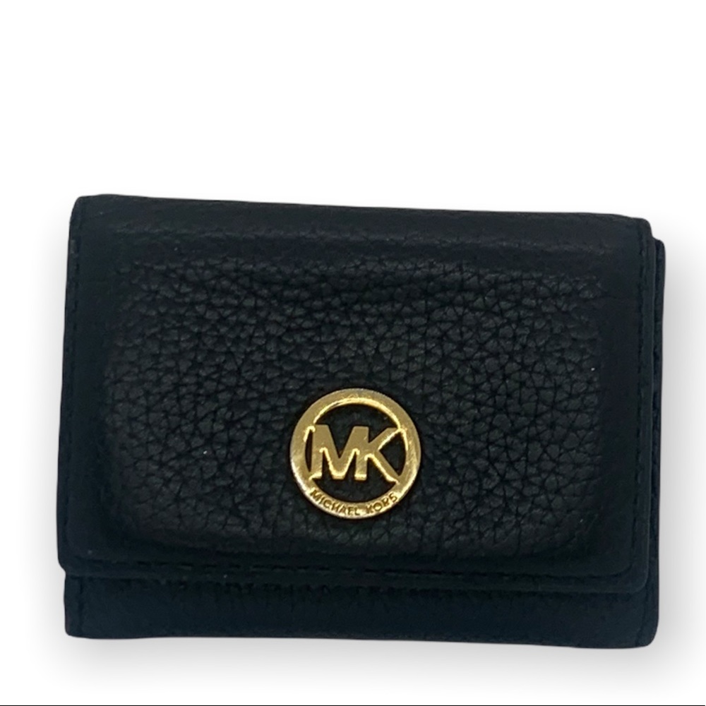 Michael Kors Small black Leather pouch wallet
